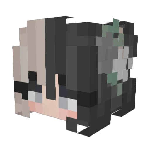 Soyoun1014 Minecraft avatar head, 3D render