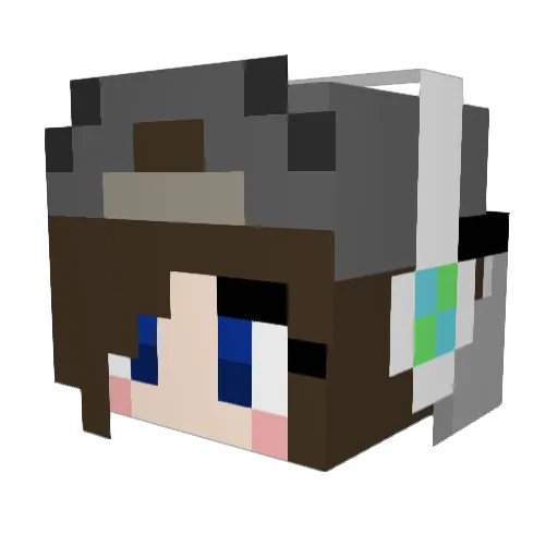 Soysmoothie Minecraft avatar head, 3D render