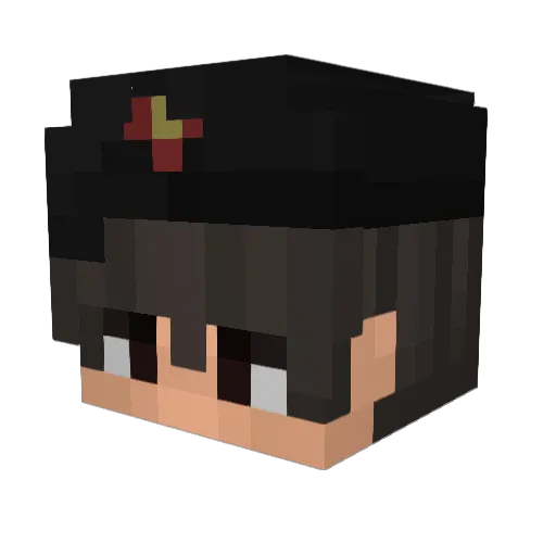 Soyu816 Minecraft avatar head, 3D render