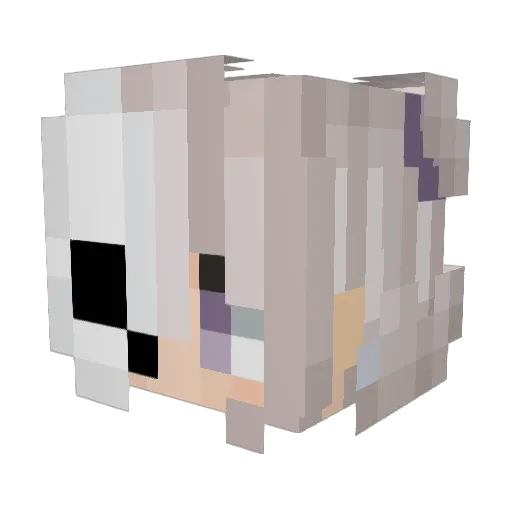 SoyzV2 Minecraft avatar head, 3D render