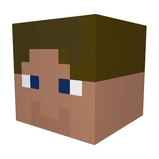 Sozi1608 Minecraft avatar head, 3D render
