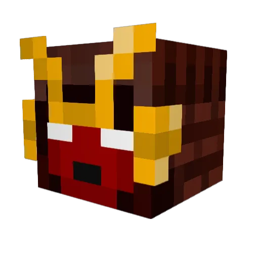 Sp00kst3r Minecraft avatar head, 3D render