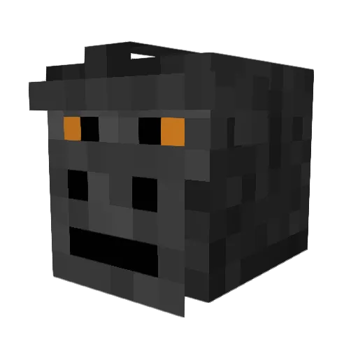Sp00kyMacaque Minecraft avatar head, 3D render