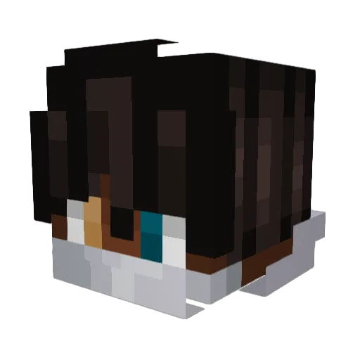 Sp00kzlma0 Minecraft avatar head, 3D render
