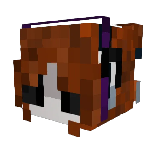 Sp0oked_1 Minecraft avatar head, 3D render