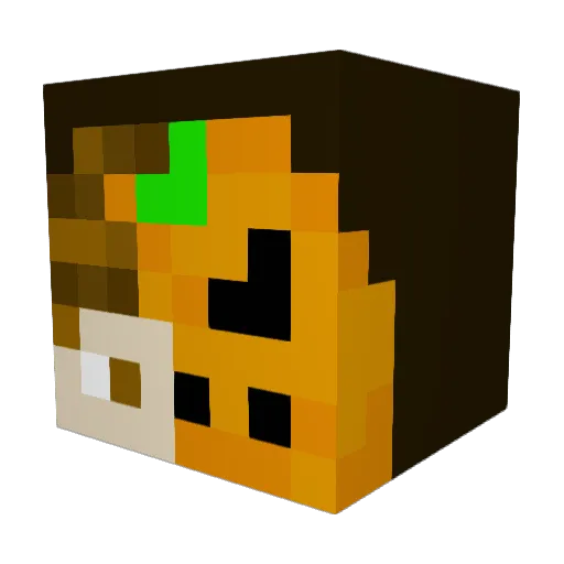 Sp1aTcH Minecraft avatar head, 3D render