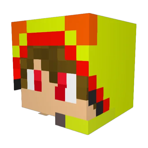Sp1cyN3wt Minecraft avatar head, 3D render