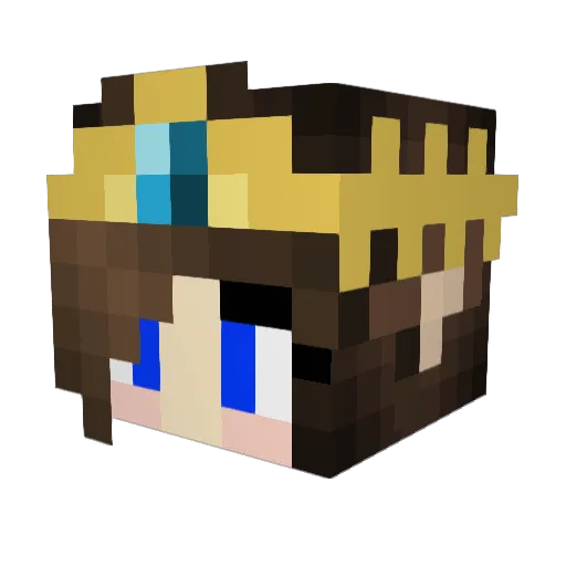 Sp1derQu33n Minecraft avatar head, 3D render