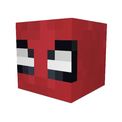 Sp1der__Men Minecraft avatar head, 3D render