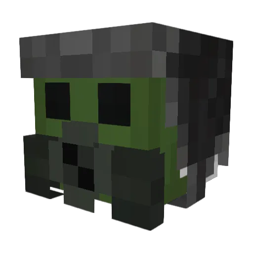 Minecraft-Avatar von Sp1key_plays: Kopf als 3D-Render