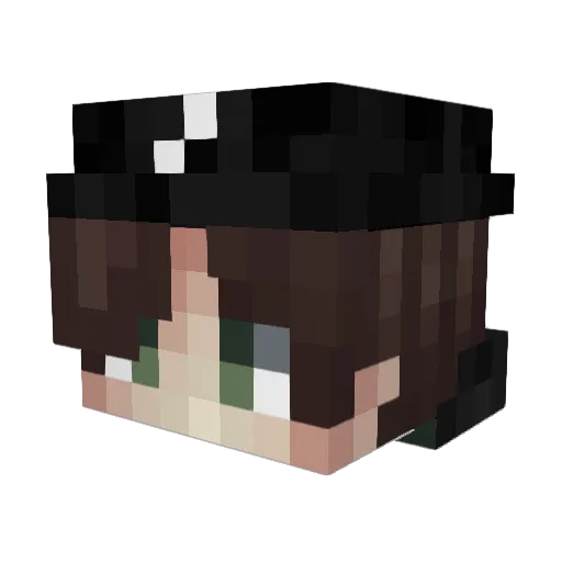 Sp1ky2009 Minecraft avatar head, 3D render