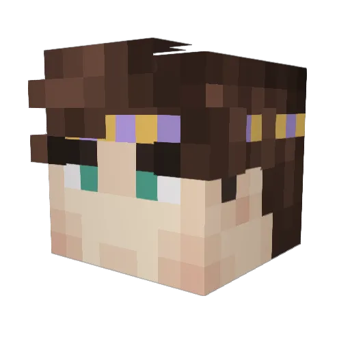 Sp1n_Duwaiyis Minecraft avatar head, 3D render