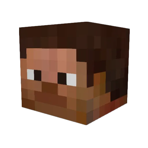 Sp1naxx Minecraft avatar head, 3D render