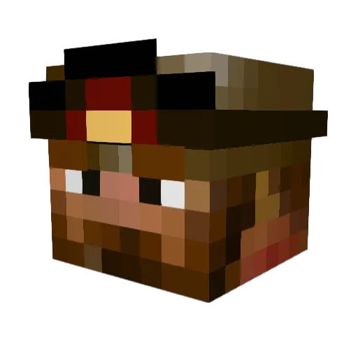 Sp1rit2169 Minecraft avatar head, 3D render