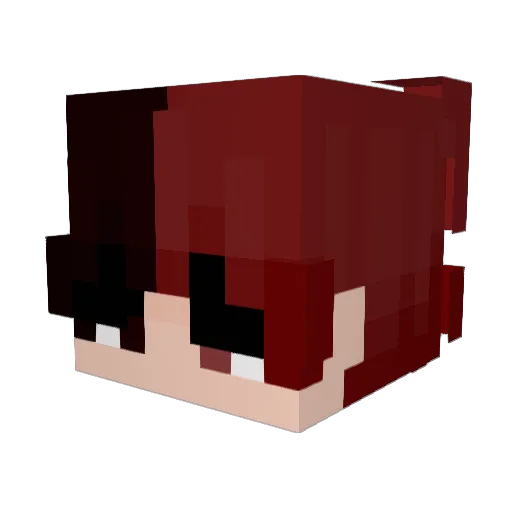 Sp1ritVR Minecraft avatar head, 3D render
