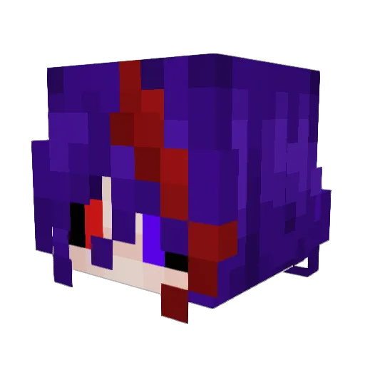 Sp1ritkeeper Minecraft avatar head, 3D render