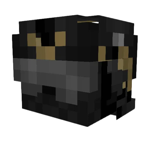Sp33dBlitzer Minecraft avatar head, 3D render