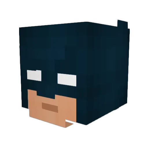 Sp3qtro Minecraft avatar head, 3D render