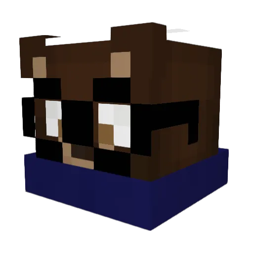 Sp4rxy Minecraft avatar head, 3D render