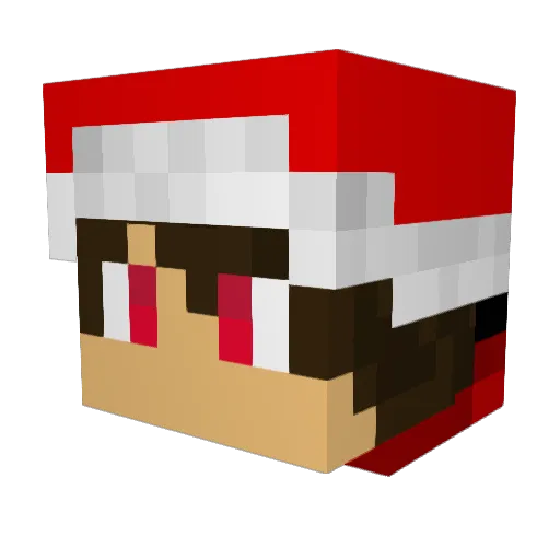 Sp4stic_Duckling Minecraft avatar head, 3D render