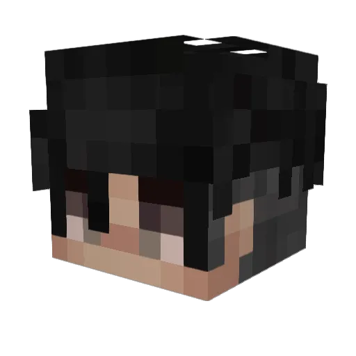 Sp4xYT Minecraft avatar head, 3D render