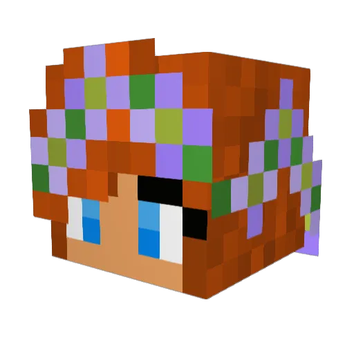SpAz_BaDgErZ Minecraft avatar head, 3D render
