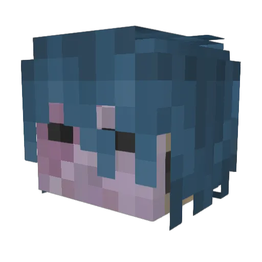 Sp_ceBandit Minecraft avatar head, 3D render