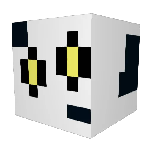 Sp_swed Minecraft avatar head, 3D render