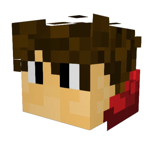 SpaZeFresh Minecraft avatar head, 3D render