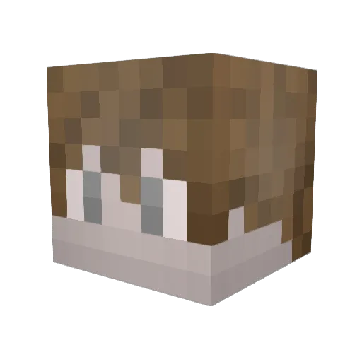 SpaarkyPvP Minecraft avatar head, 3D render