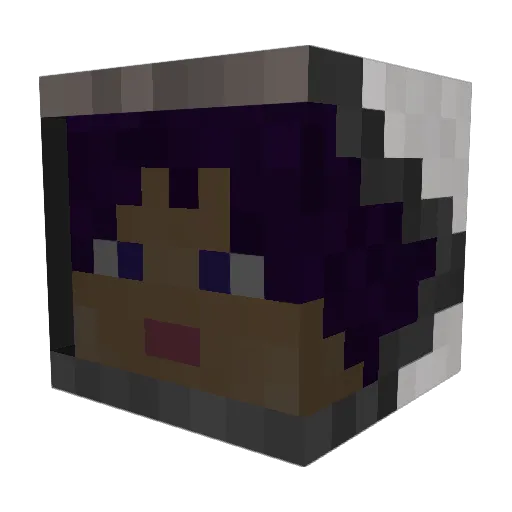 SpacCadet Minecraft avatar head, 3D render
