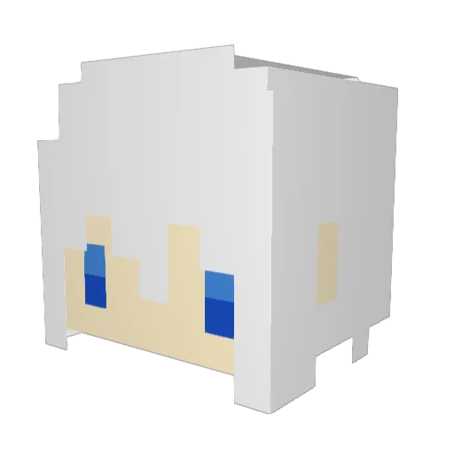 Space0415 Minecraft avatar head, 3D render
