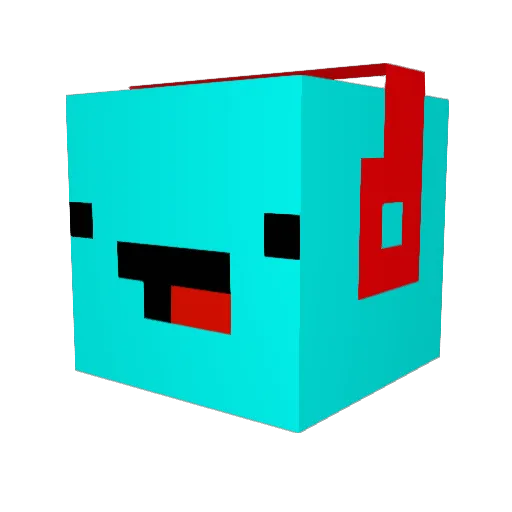 Space2jump Minecraft avatar head, 3D render