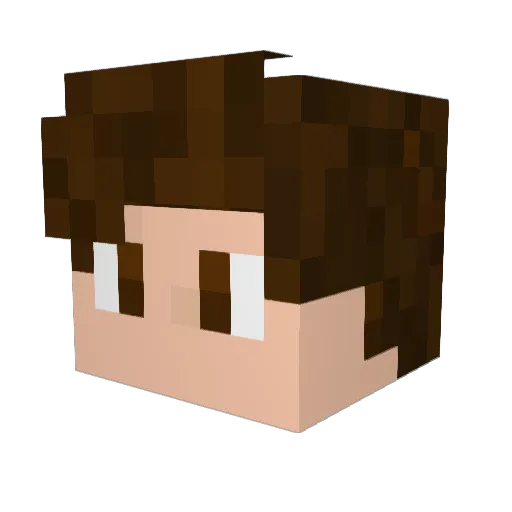 Space3000 Minecraft avatar head, 3D render