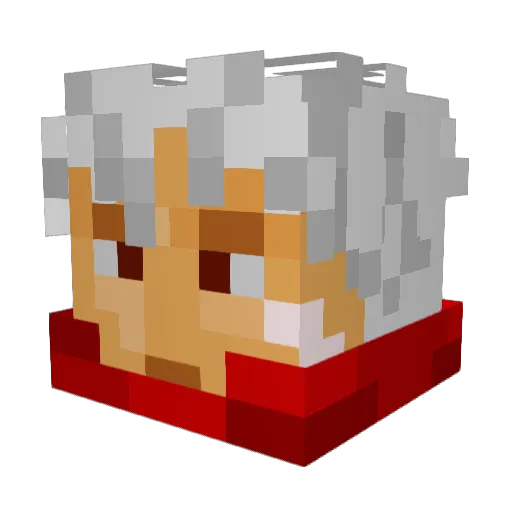 Space8it Minecraft avatar head, 3D render