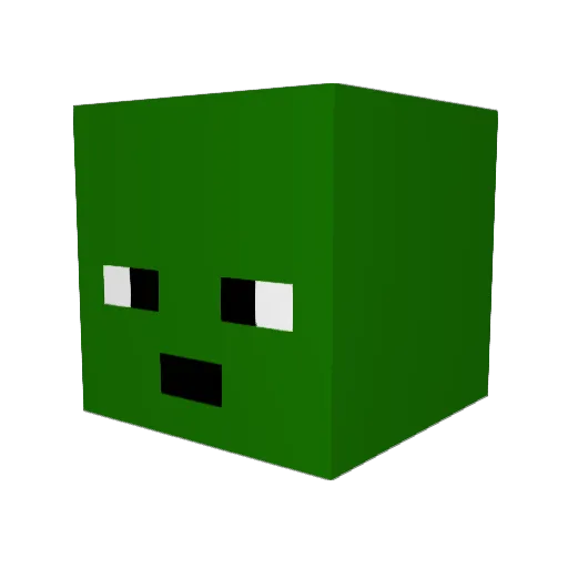 SpaceAlchemist Minecraft avatar head, 3D render