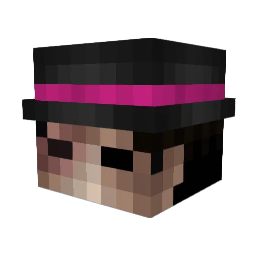 SpaceAwe Minecraft avatar head, 3D render