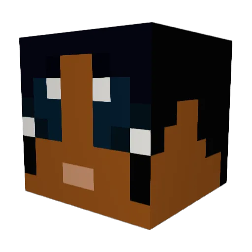 SpaceBoats0401 Minecraft avatar head, 3D render