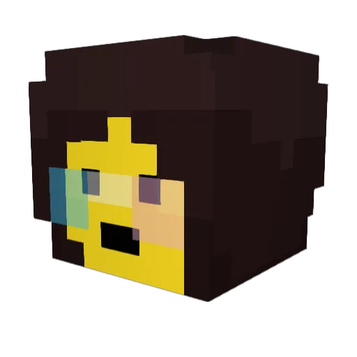 SpaceBoi__ Minecraft avatar head, 3D render