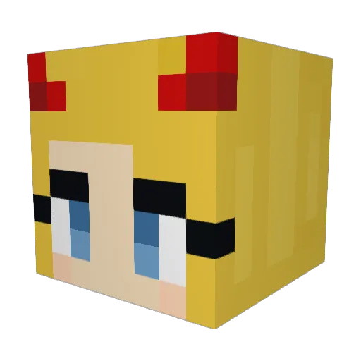 SpaceCakes3000 Minecraft avatar head, 3D render
