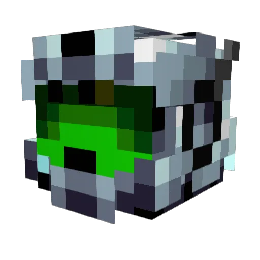 SpaceCowboy Minecraft avatar head, 3D render