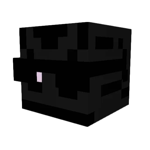 SpaceEnderman Minecraft avatar head, 3D render