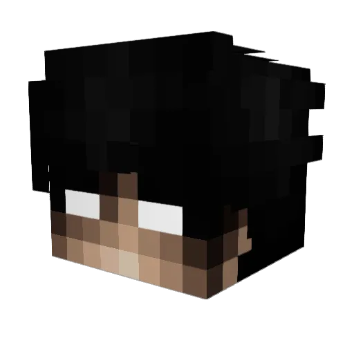 SpaceFella Minecraft avatar head, 3D render