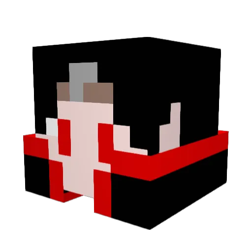 SpaceForeverGod Minecraft avatar head, 3D render