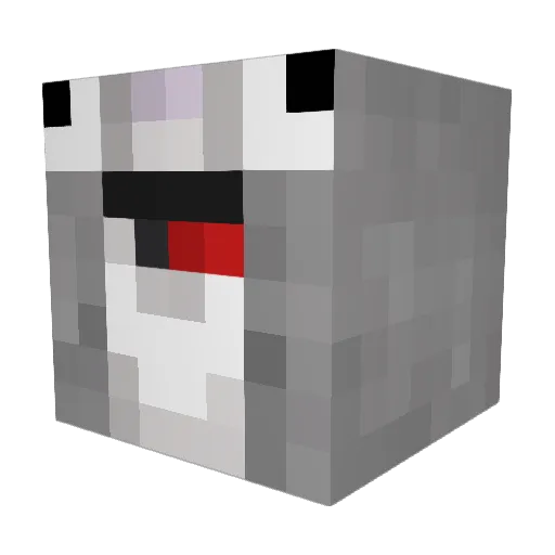 SpaceGlader Minecraft avatar head, 3D render