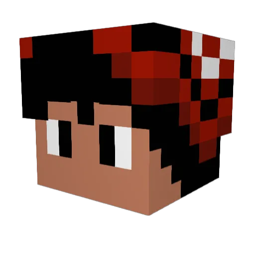 SpaceInterpreter Minecraft avatar head, 3D render
