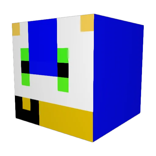 SpaceJason11 Minecraft avatar head, 3D render