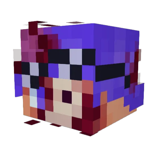SpaceJaxon Minecraft avatar head, 3D render