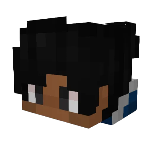 SpaceKittens23 Minecraft avatar head, 3D render