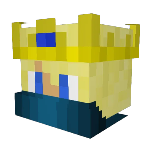 SpaceKiwi22166 Minecraft avatar head, 3D render